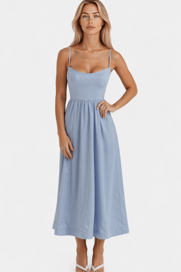 Marvelle Vzdušné Midi Šaty Bez Rukávů
