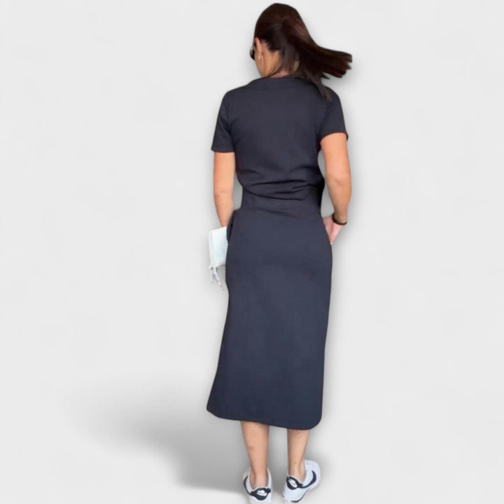Danielle - Elegantní top s výstřihem do V a sukní