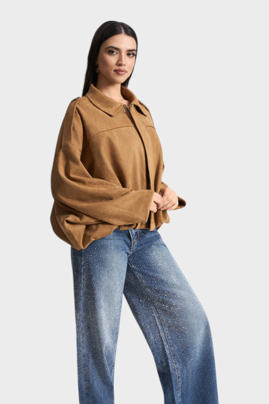Vita | Suedová bomber bunda