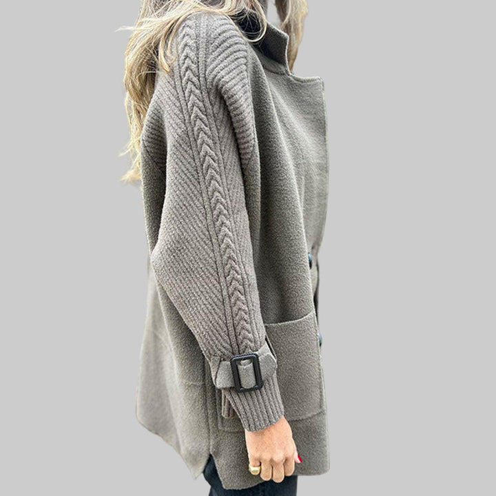 ISOLA™ | Středně dlouhý dvouřadý kabát