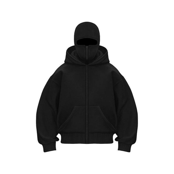 Ninja styl kapuce s zipem