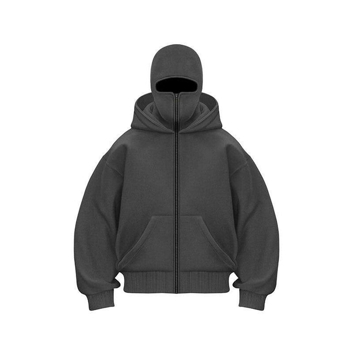 Ninja styl kapuce s zipem