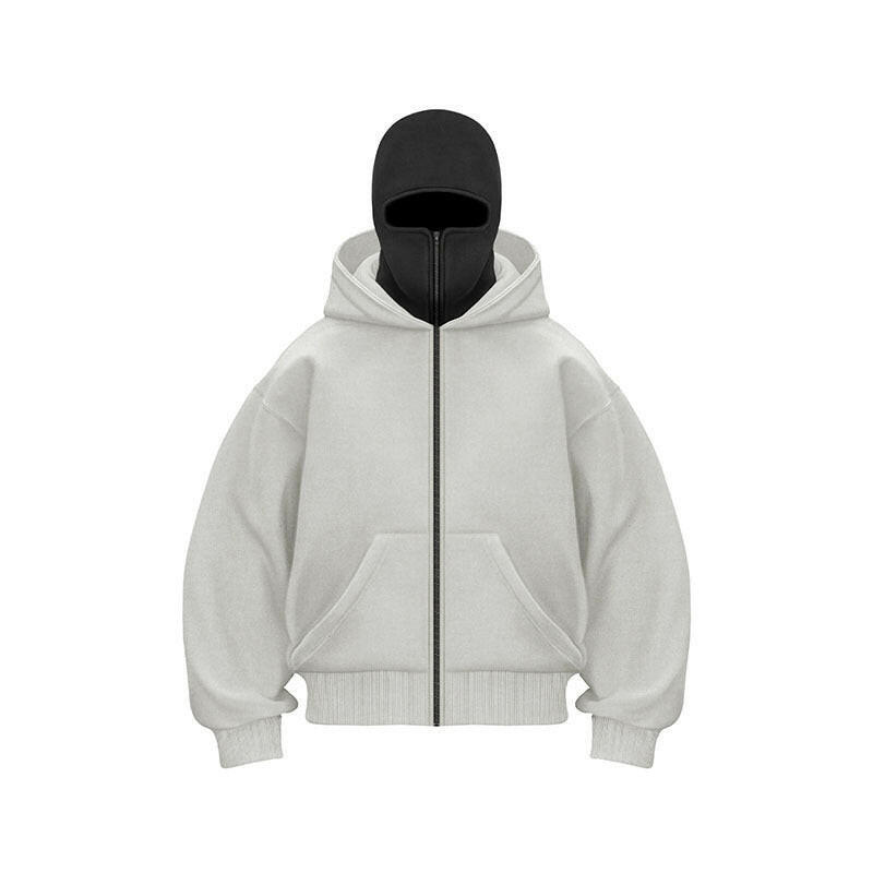 Ninja styl kapuce s zipem