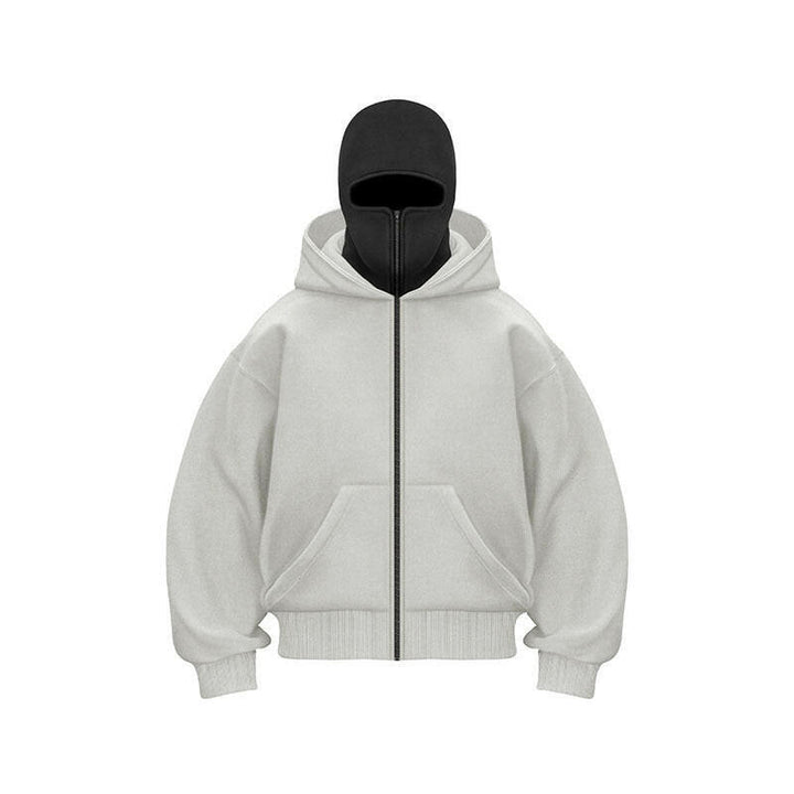 Ninja styl kapuce s zipem